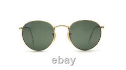 RAY BAN RB3447 ROUND METAL Sunglasses 50-21 Classic G15 Lens, GOLD Frame