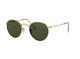 Ray Ban Sunglasses Rb3447 001 Round Metal 50-21, Green Classic Lens, Gold Frame