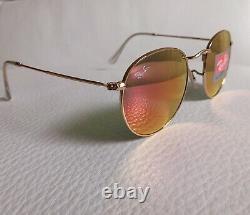 RAY BAN Sunglasses RB3447 ROUND METAL 50-21, GOLD Frame US