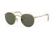 Ray Ban Sunglasses Rb3447 Round Metal 50-21, Polarized Classic Lens, Gold Frame