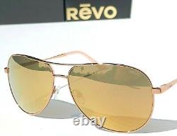 REVO RELAY S Rose Gold w POLARIZED Champagne Sunglass 1014 14 CH Make Offer