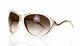 Roberto Cavalli Women's Ivory Pearl'caph' Designers Oversized Sunglasses 137908