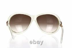 ROBERTO CAVALLI Women's Ivory Pearl'Caph' Designers Oversized Sunglasses 137908