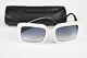 Rrp$371 Italie Independent White Black Size 125 Square Tinted Sunglasses 17520