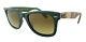 Ray-ban 0rb2140 606285 Rectangle Matte Military Green Square Sunglasses