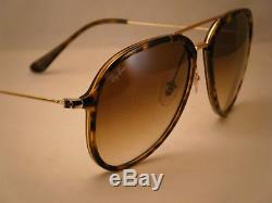 Ray Ban 4298 Light Havana w Brown Gradient Lens NEW sunglasses (RB4298 710/51)