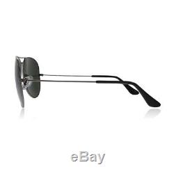 Ray-Ban Aviator Classic Black Frame Dark Green Lens Sunglasses RB3025 L2823
