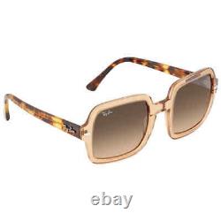 Ray Ban Brown Gradient Square Ladies Sunglasses RB2188 130143 53 RB2188 130143