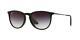 Ray Ban Erika Rb 4171 6222/8g Black Rubber Sunglasses Grey Gradient Lens 54mm