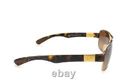 Ray-Ban Gradient Brown Lenses Gold Frame 63mm Unisex Sunglasses RB3386 001/13-63
