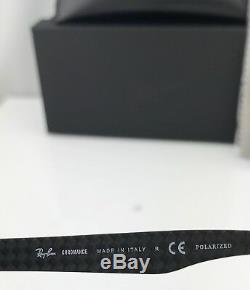 Ray-Ban Polarized Chromance Sunglasses RB8318CH 002/5L Black Frame Grey Mirror