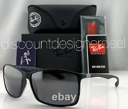Ray-Ban RB4179 Sunglasses 601S82 Matte Black Silver Mirror Polarized Lens 62mm