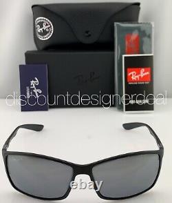 Ray-Ban RB4179 Sunglasses 601S82 Matte Black Silver Mirror Polarized Lens 62mm