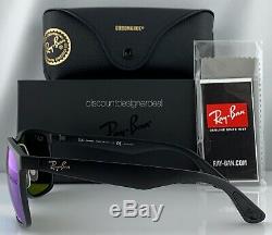 Ray-Ban RB4264CH Sunglasses 601SA1 Matte Black Blue Mirror POLARIZED Large 58mm