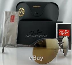 Ray-Ban RB4293CH Aviator Sunglasses 894/A3 Matte Havana Gold Mirror POLARIZED