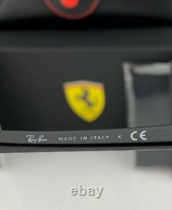 Ray-Ban RB4322M Ferrari Frameless Sunglasses F601/71 Black Classic Green Lens 63