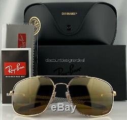 Ray-Ban RB8322CH 001/A3 Sunglasses Gold Frame Gold Mirror Polarized Carbon 62mm
