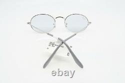 Ray-Ban RB 3547 003/T3 New Silver/ Blue Oval Unisex Sunglasses 51mm with case