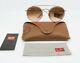 Ray-ban Rb 3647n 9069/a5 New Rose Gold/ Brown Gradient Sunglasses 51mm With Case