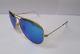 Ray-ban Sunglasses 3025 112/17 Aviator Blue Mirror Gold Frame New & 100%original