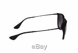 Ray-Ban Sunglasses Women Gradient Erika RB4171-622/8G-54 Black Round NEW & ORG