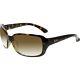Ray-ban Women's Gradient Rb4068 Rb4068-710/51-60 Brown Rectangle Sunglasses