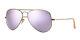 Ray-ban Women's Small Brushed Bronze Frame Lilac Mirror Lens Rb3025 167/4k 55mm