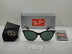 Ray-ban Women Blaze Cat Eye Sunglasses Rb3580n 043/71 Gold/green Lens 43mm