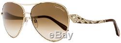 Roberto Cavalli Aviator Sunglasses RC920S-A Muphird 29F Gold/Dark Brown 920