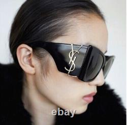 SAINT LAURENT CASSANDRE YSL Sunglasses Black (box, case, cloth, authenticity)