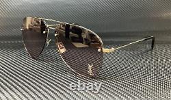 SAINT LAURENT CLASSIC 11 M 008 Silver Violet Gradient Women's 59 mm Sunglasses