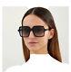 Saint Laurent Sl 174 001 Black Square Women's 56 Mm Sunglasses