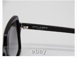 SAINT LAURENT SL 174 001 Black Square Women's 56 mm Sunglasses