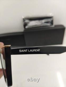 SAINT LAURENT SL 570 Sunglasses 001 Black Grey Cat Eye Acetate Authentic New