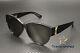Saint Laurent Sl M3 002 Round Oval Panthos Black Grey 55 Mm Women's Sunglasses