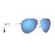 Sale Maui Jim Mavericks Aviator Sunglasses Mj B264-17 Blue Lens/titanium