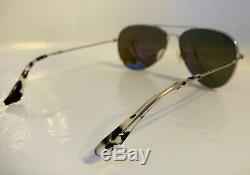 SALE Maui Jim MAVERICKS Aviator Sunglasses MJ B264-17 Blue Lens/Titanium