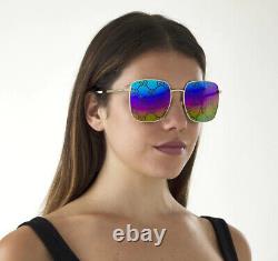 SALE NEW GUCCI GG0414S Metal Frame multi Color Monogram Sunglasses