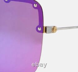 SALE! NEW GUCCI GG1245S Mirror Oversized Unisex Violet Pink Sunglasses