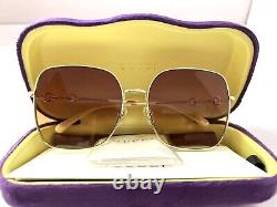 SALE! NEW Gucci GG0879S 004 Oversized Square Women Sunglasses