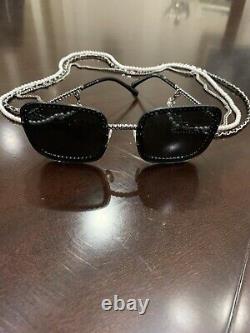 STUNNING Chanel sunglasses with detachable chain/necklace 100% Authentic