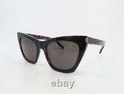 Saint Laurent SL214 KATE 009 55mm Black-Pink/Black New Women's Sunglasses