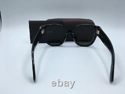 Saint Laurent SL M95 Women's Black Frame Grey Lens Square Sunglasses 56mm