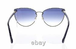 Salvatore Ferragamo 257166 Womens sf185s Cat Eye Ladies Sunglasses Gold/Blue