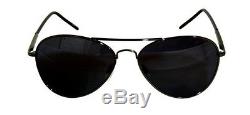 Small Men's Women's Mini Black Aviator Sunglasses Full UV400