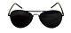 Small Men's Women's Mini Black Aviator Sunglasses Full Uv400