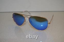 Sunglasses Ray Ban Aviator Blue Flash/Mirrorerd LENS Size 58mm Standard