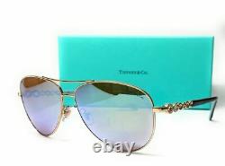 TIFFANY TF3049B 609164 Pale Gold Brown Mirror Women's Sunglasses 58 mm