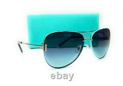 TIFFANY TF3066 60019S Silver Azure Gradient Blue Women Sunglasses 62 mm