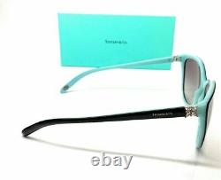 TIFFANY TF4089B 80553C Black Blue Women's Cat Eye Sunglasses 58 mm